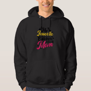 Softball Graphic Women And Moms Softball Catcher Hoodie