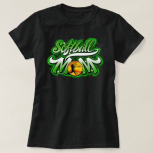 Softball -green- Mum t-shirt  