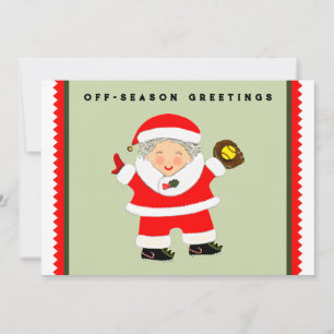 softball holiday cards