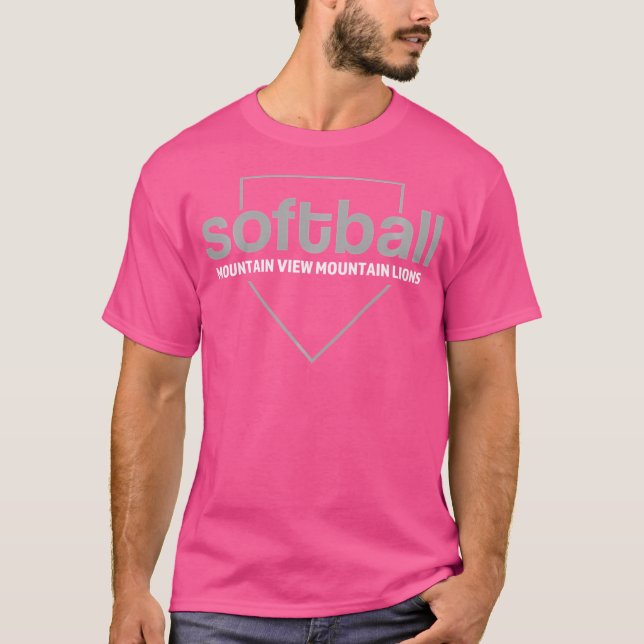 Softball Home Plate T-Shirt (Front)