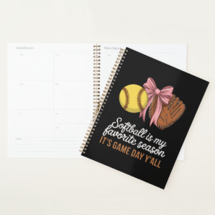 Softball is My Favourite Season Planner