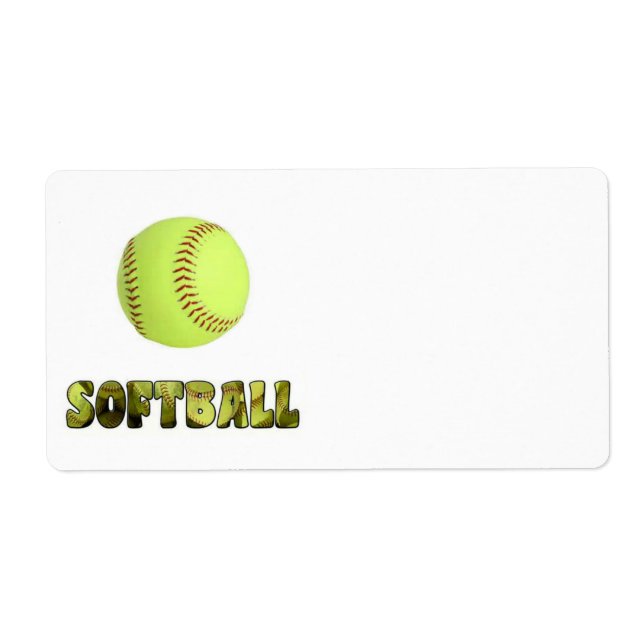 Softball Label (Front)