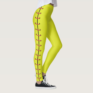 Softball Laces Leggings