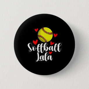 Softball Lala Of A Softball Player Lala 6 Cm Round Badge
