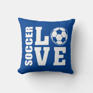 Softball Love Blue Cushion