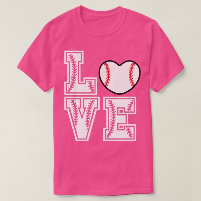 Softball LOVE Funny 10 T-Shirt (Design Front)