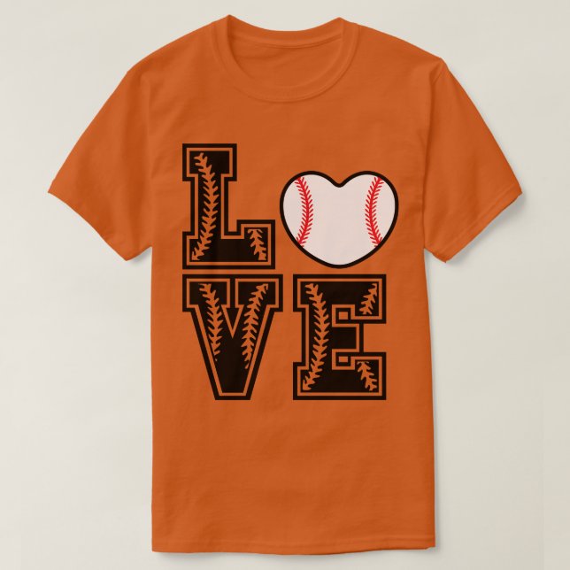 Softball LOVE Funny 7 T-Shirt (Design Front)