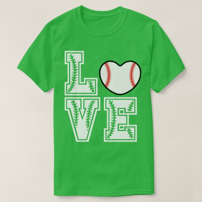 Softball LOVE Funny 9 T-Shirt (Design Front)