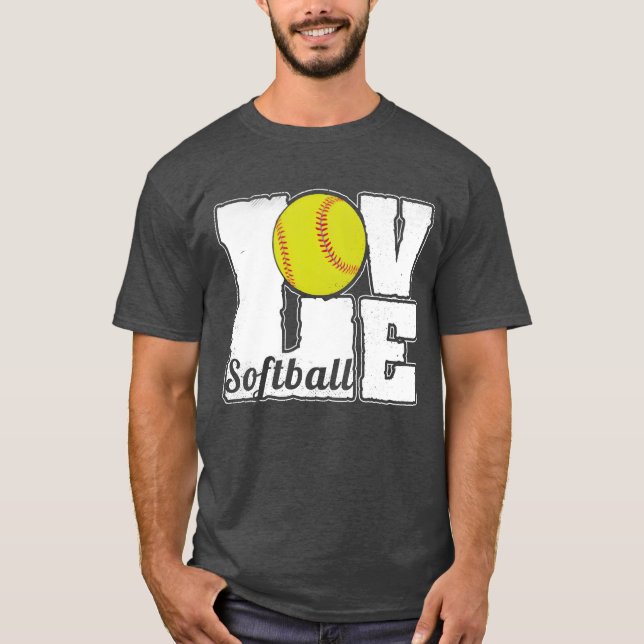 SOFTBALL LOVE gift T-Shirt (Front)