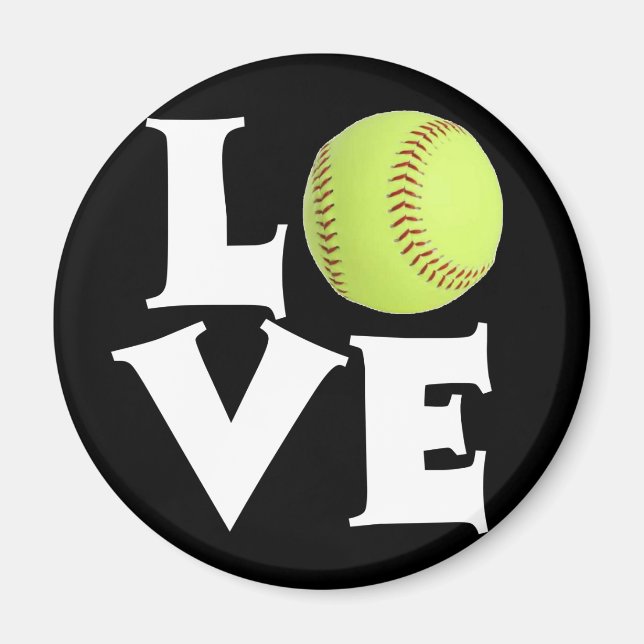 Softball Love Magnet (Front)