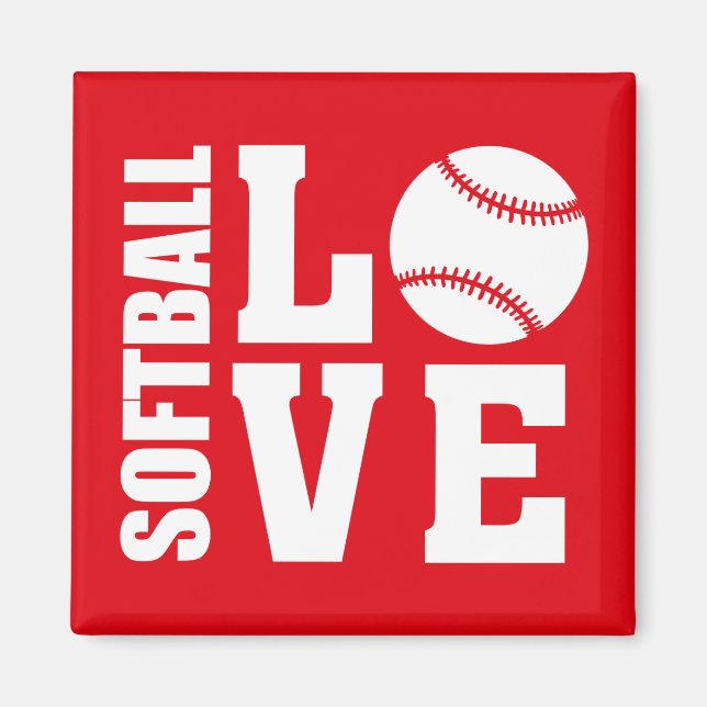 Softball Love Magnet (Front)