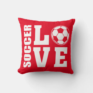 Softball Love Red Cushion