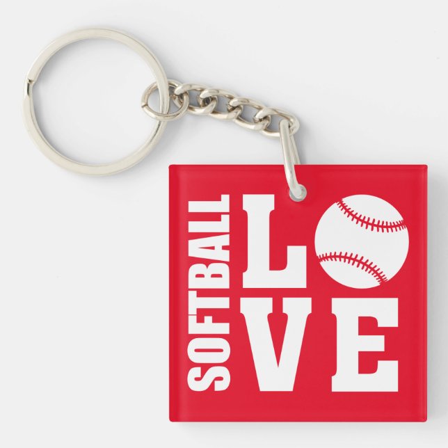 Softball Love, Softball Key Ring (Front)
