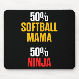 Softball Mama Proud Mom Team Player _1 Mouse Pad