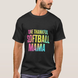 Softball Mama Proud Mum Team Player T-Shirt