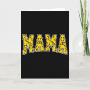 Softball Mama Softball Mom Mothers Day Women Proud Card