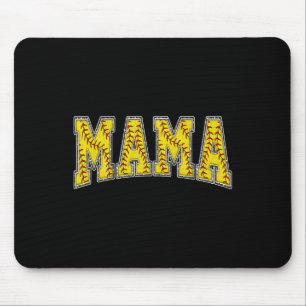 Softball Mama Softball Mom Mothers Day Women Proud Mouse Pad