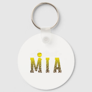 Softball Mia Leopard Grandma Mia Of A Softball Pla Key Ring