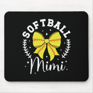 Softball Mimi Of A Softball Player Mimi Coquette Mouse Pad