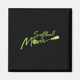Softball Mom Cool Sport Fan Player Proud Mama Momm Magnet