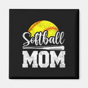 Softball Mom Softball Player Game Day Mother's Day Magnet