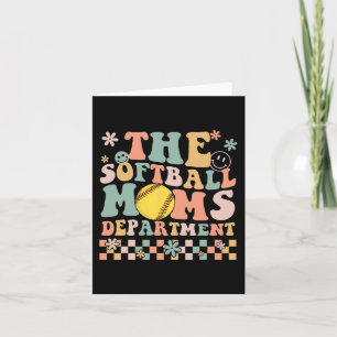 Softball Moms Department Fun Mothers Day Costume Card