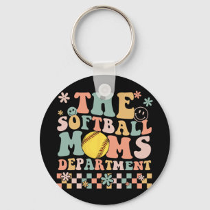 Softball Moms Department Fun Mothers Day Costume  Key Ring