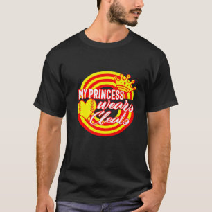Softball Mother’S Day My Princess Wears Cleats Cro T-Shirt