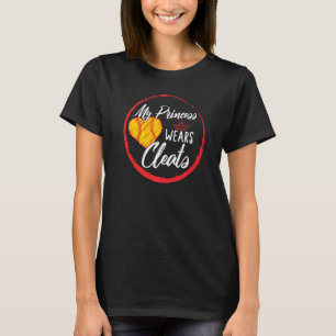 Softball Mother's Day My Princess Wears Cleats Cro T-Shirt