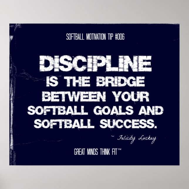 Softball Motivation 006 Poster (Front)