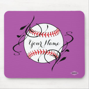 Softball Mousepad - HAMbyWG - Lavender