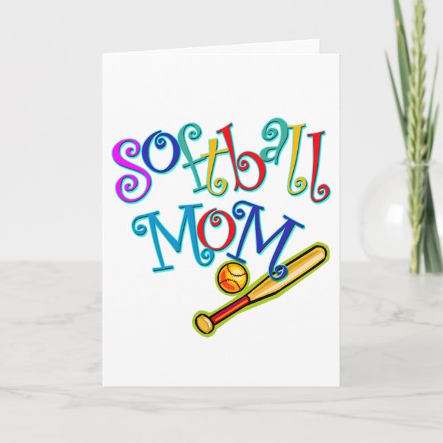 Softball Mum Card (Front)