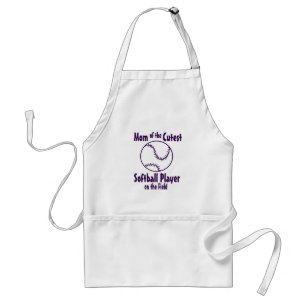 Softball Mum Cutest on the Field Standard Apron