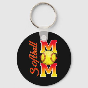 Softball Mum Funny Baseball Mum Mother's Day Softb Key Ring