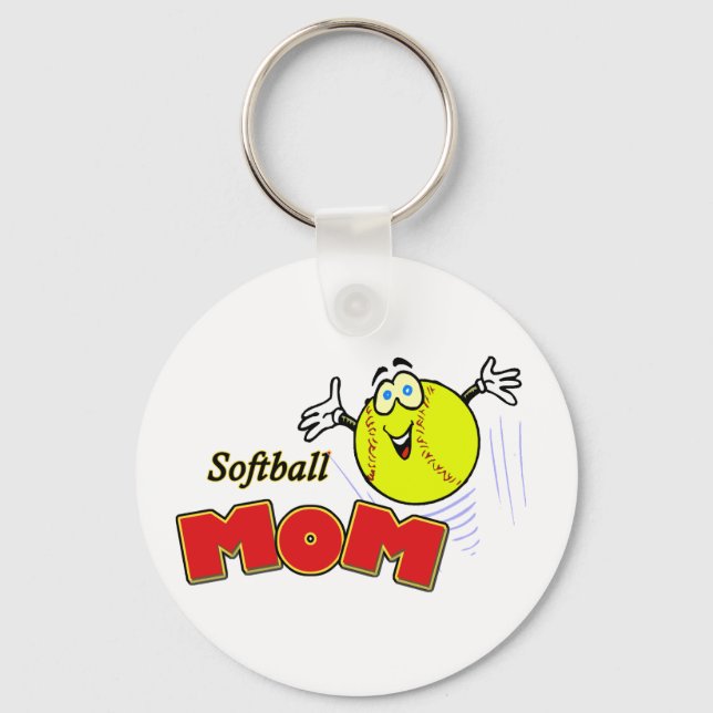 Softball Mum II Key Ring (Front)