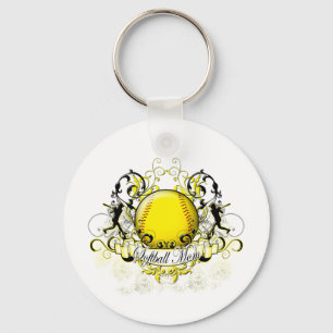Softball Mum Key Ring