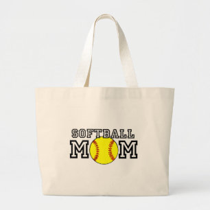 Softball Mum Large Tote Bag