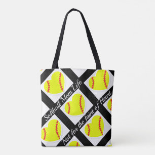 Softball Mum Life: Not for the faint of Heart Tote Bag