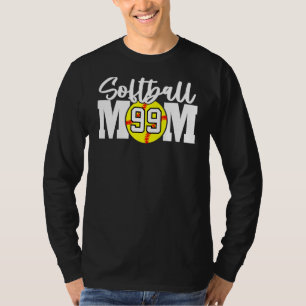 Softball Mum Number 99 T-Shirt