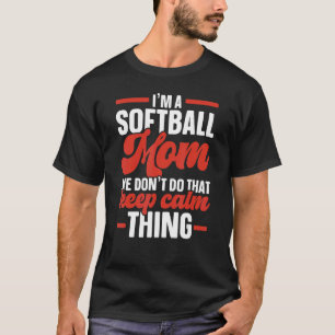 Softball Mum Softball Player Pitcher Catcher Sport T-Shirt