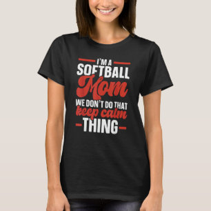 Softball Mum Softball Player Pitcher Catcher Sport T-Shirt