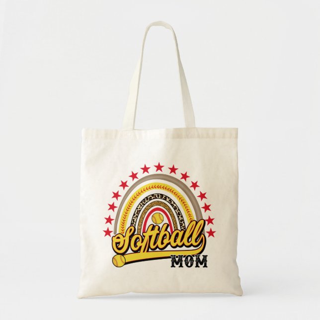 Softball Mum │Softball │Sports Tote Bag (Front)