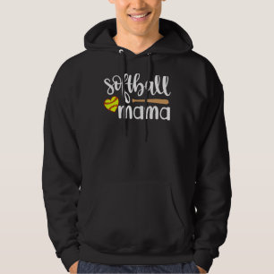 Softball Mum Sports Mum Mother's Day Softball Ma Hoodie
