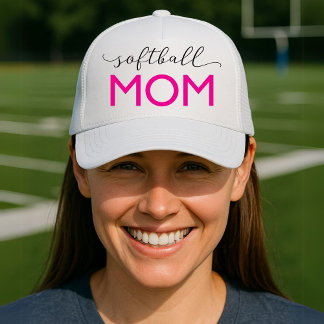Softball Mum Sporty Trucker Hat