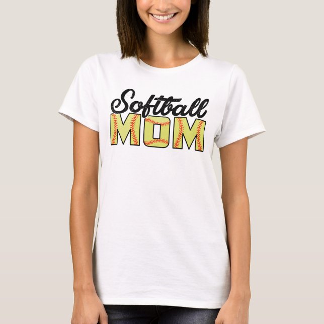Softball Mum T-Shirt (Front)