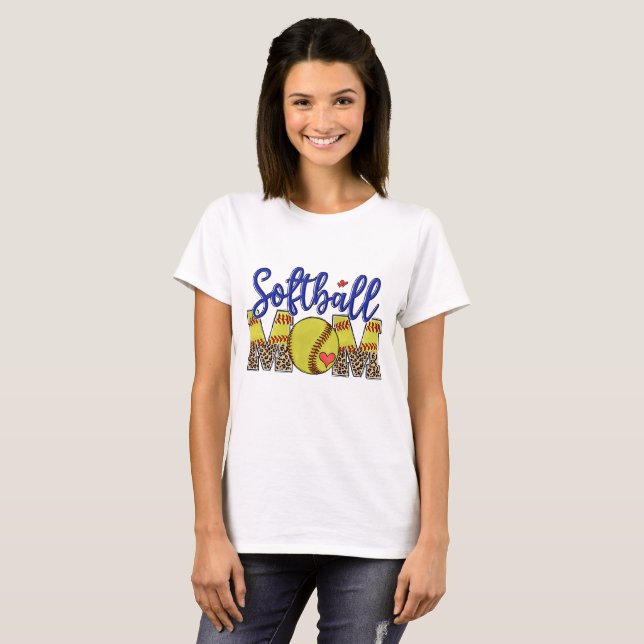 Softball Mum T-Shirt (Front Full)