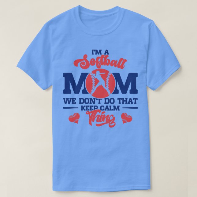 Softball Mum T-Shirt (Design Front)