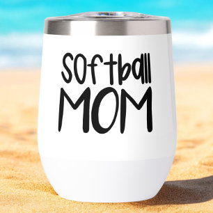 Softball Mum Wine Sideline Tailgate