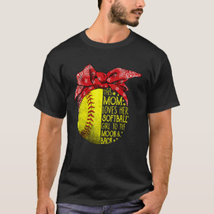 Softball  Mum Women Pitcher Catcher Girls  1 T-Shirt