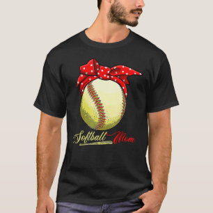 Softball Mum Women Pitcher Catcher Girls 5 T-Shirt